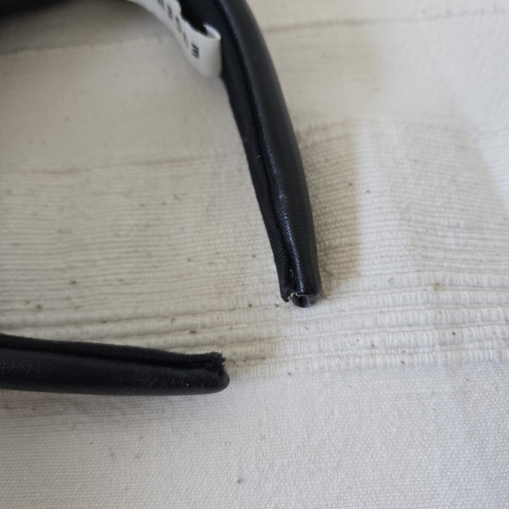 Eugenia Kim Maryn Tall Knot Black Leather Headband Retro Rare - Picture 8 of 16